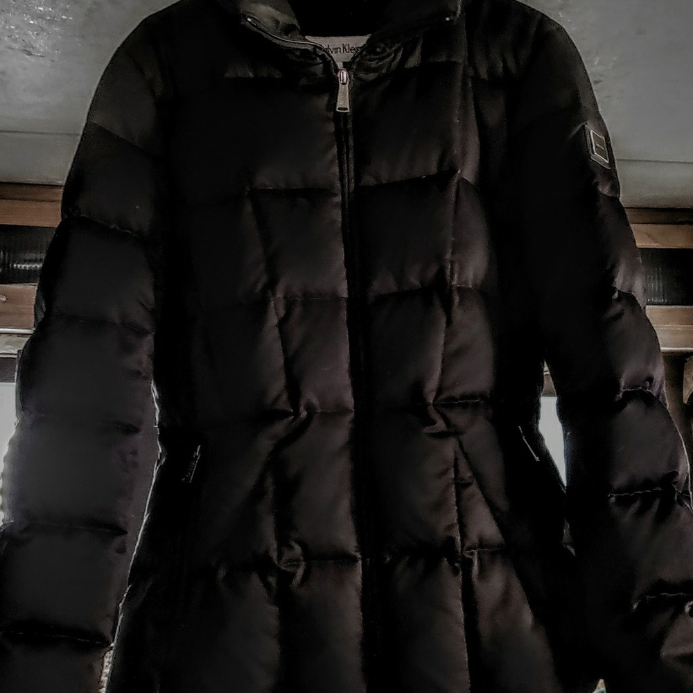 Calvin Klein vintage down feathered quilted coat